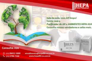 SALA DE AULA COM AR LIMPO!